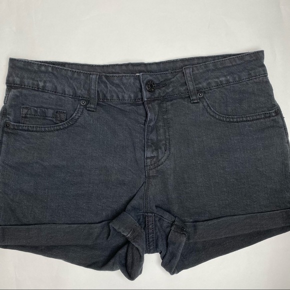 BDG Pants - Urban Outfitters BDG Black Denim Cuffed Shorts